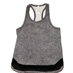 Lululemon Gray and Black Racerback Tank Top size 4